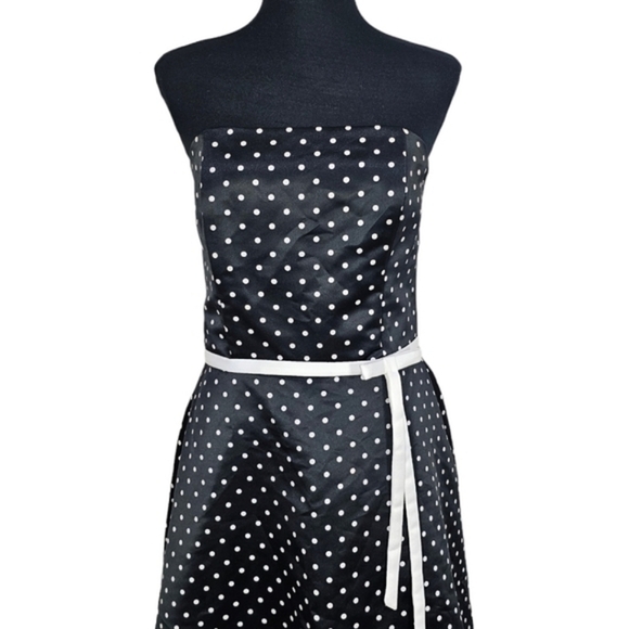 Gunne Sax Jessica McClintock Vintage Rockabilly Retro 50s Polka Dot Swing Dress - Picture 7 of 13